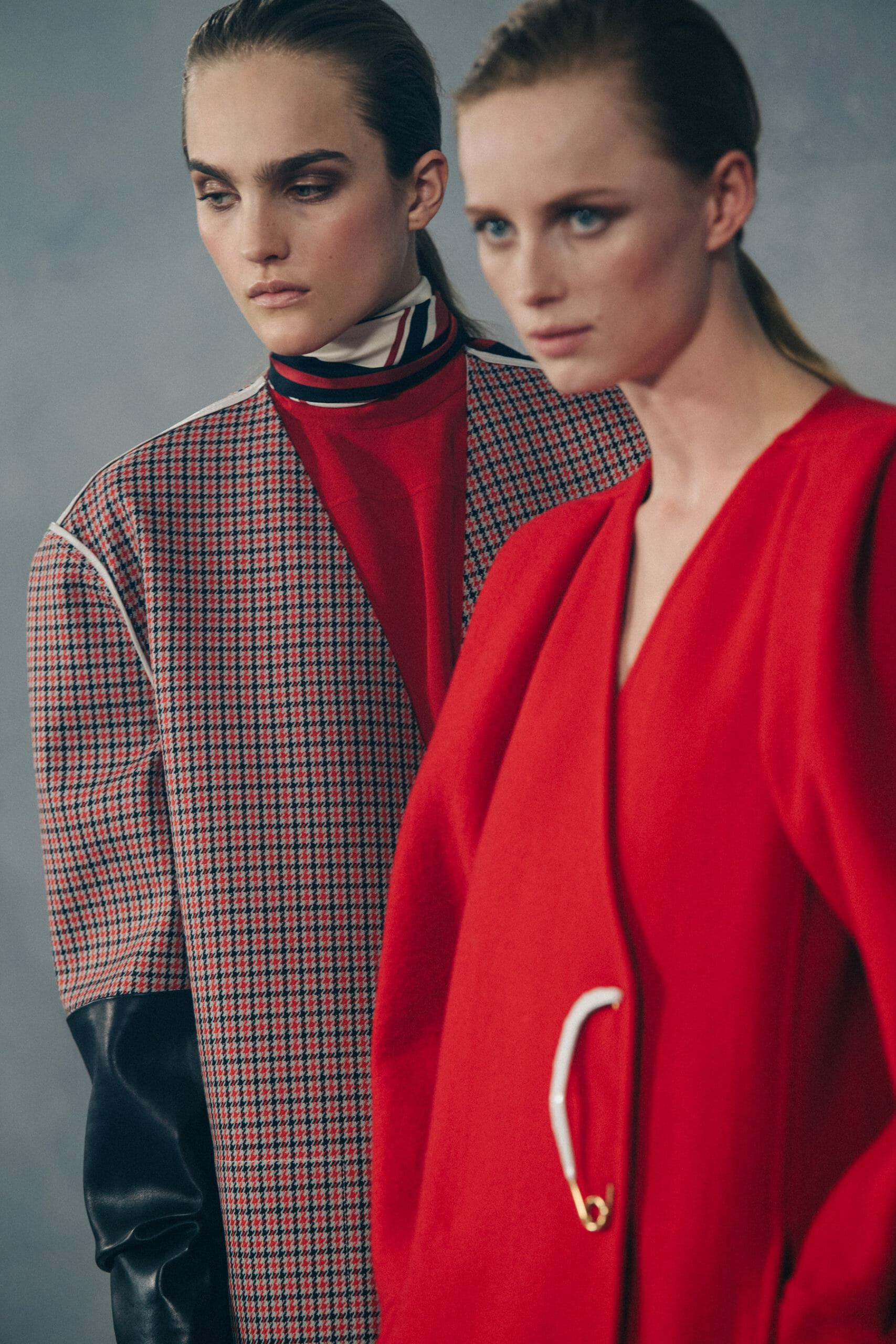 Model wearing red at Givenchy