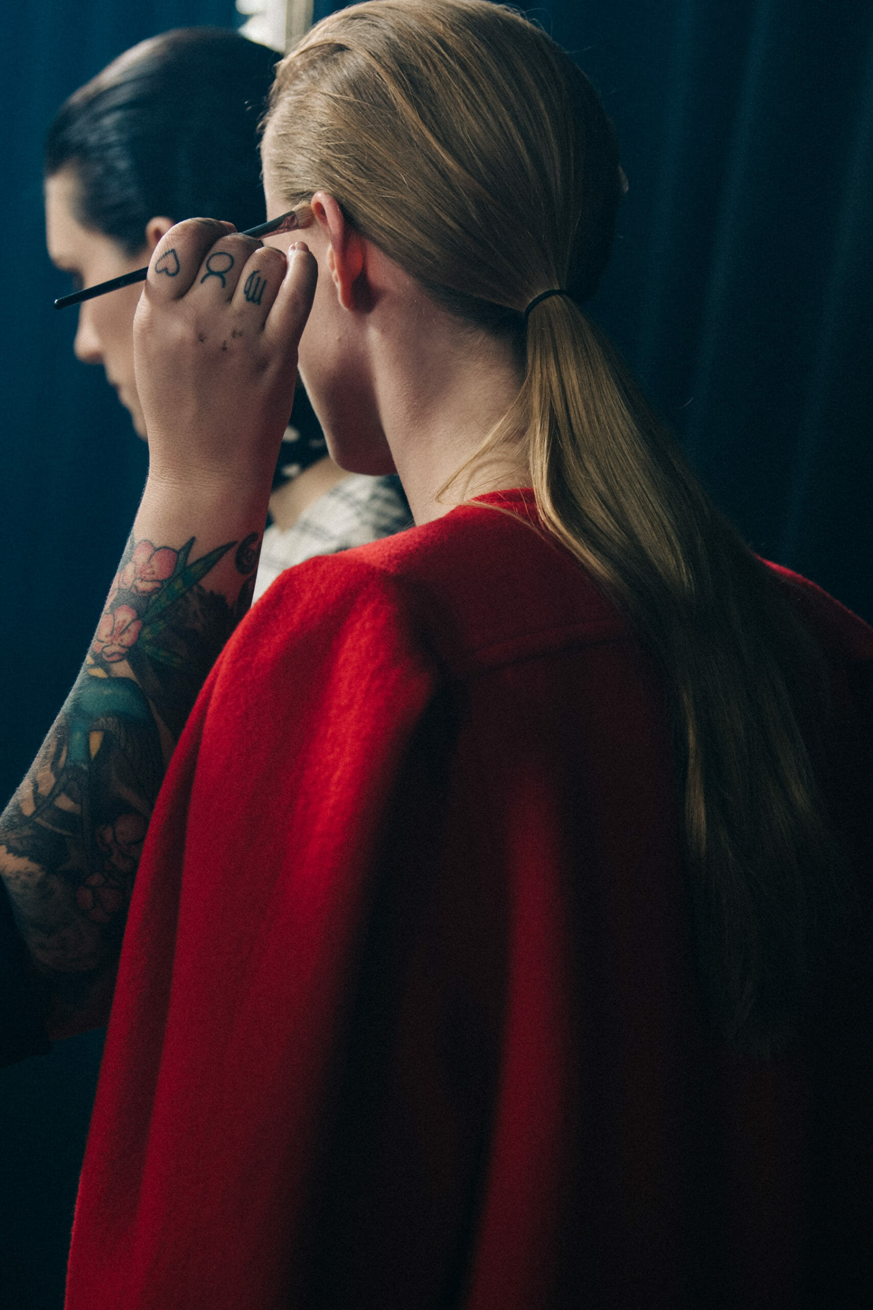Model in hair and makeup