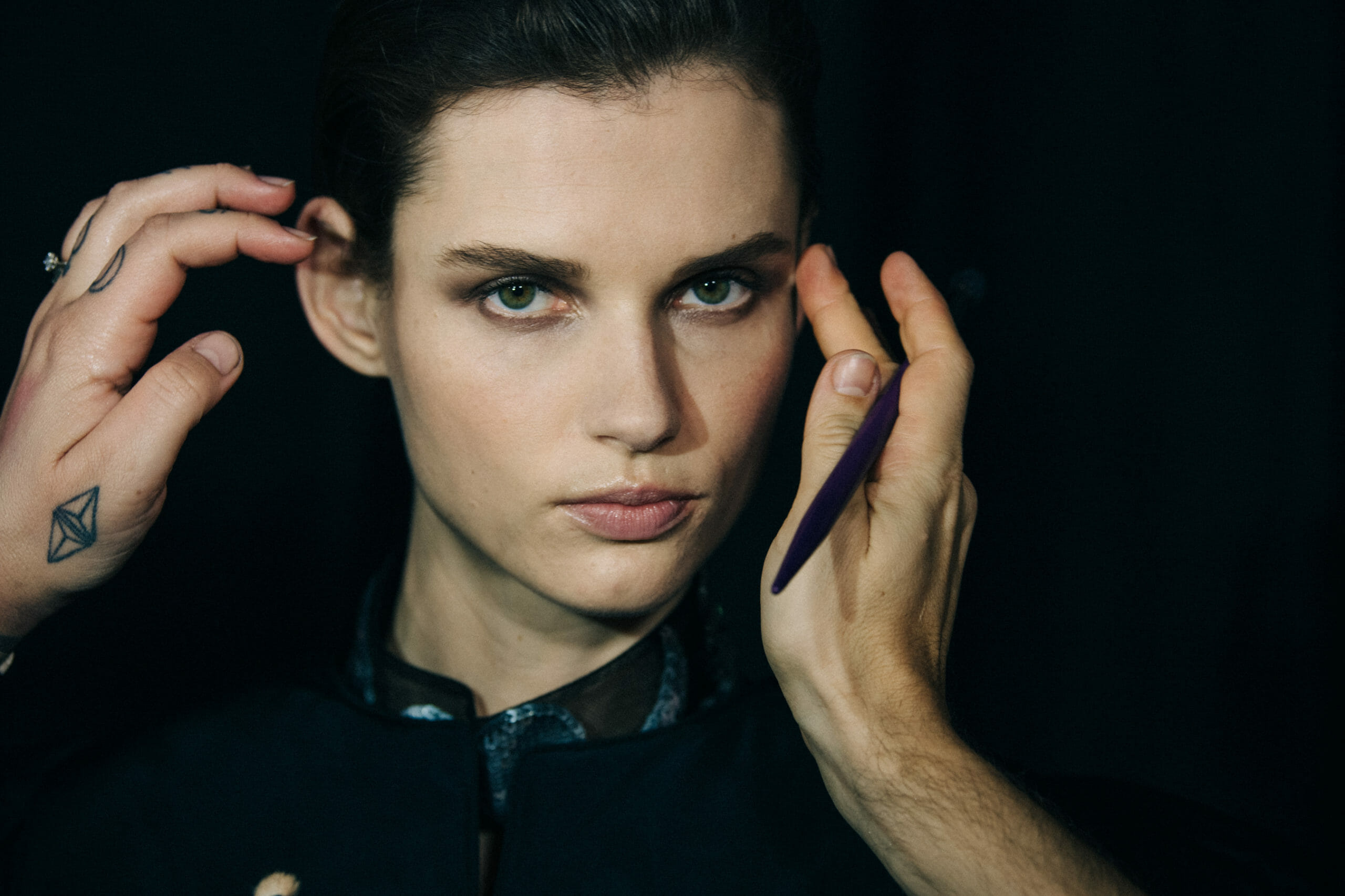Model in hair and makeup