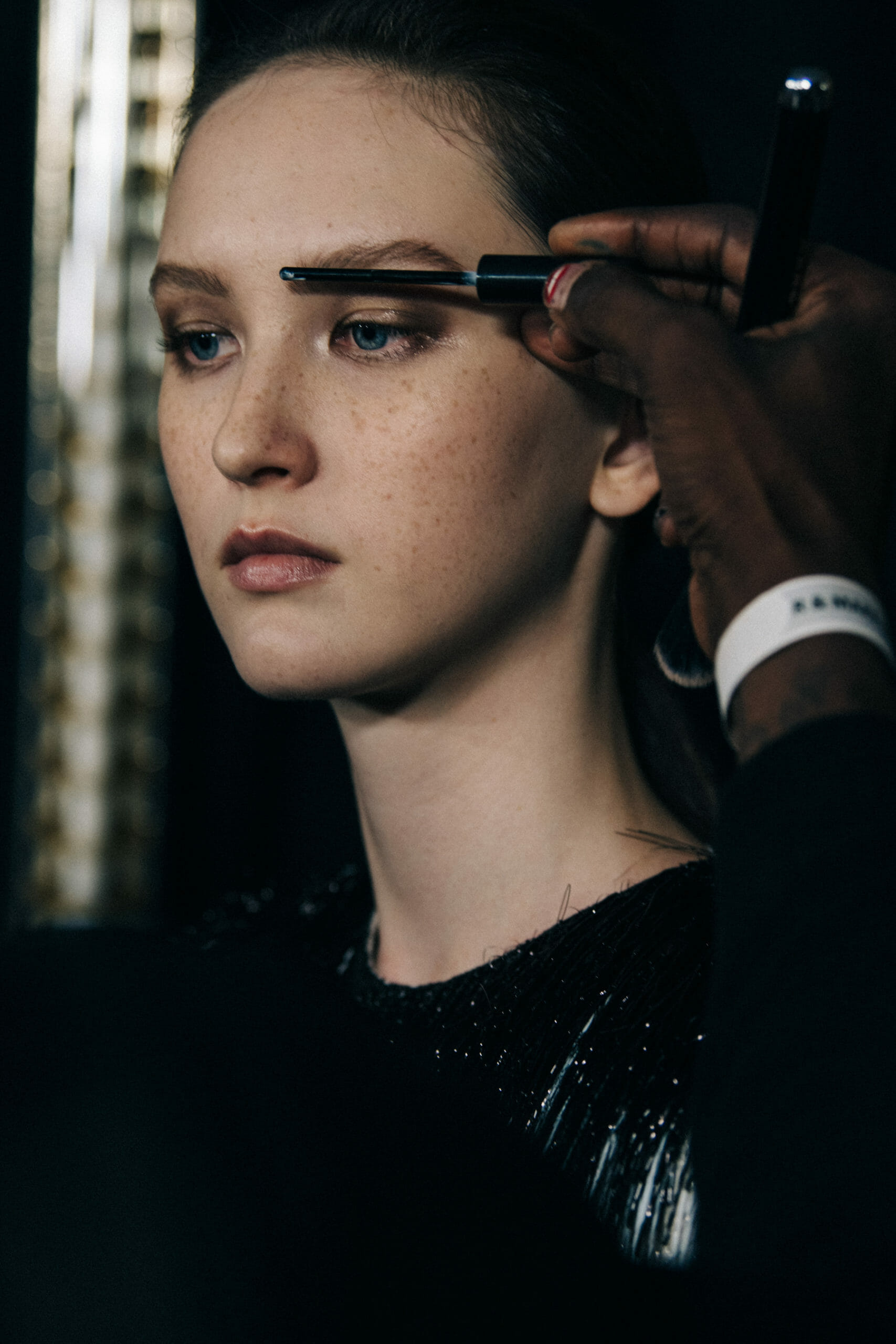 Model in hair and makeup