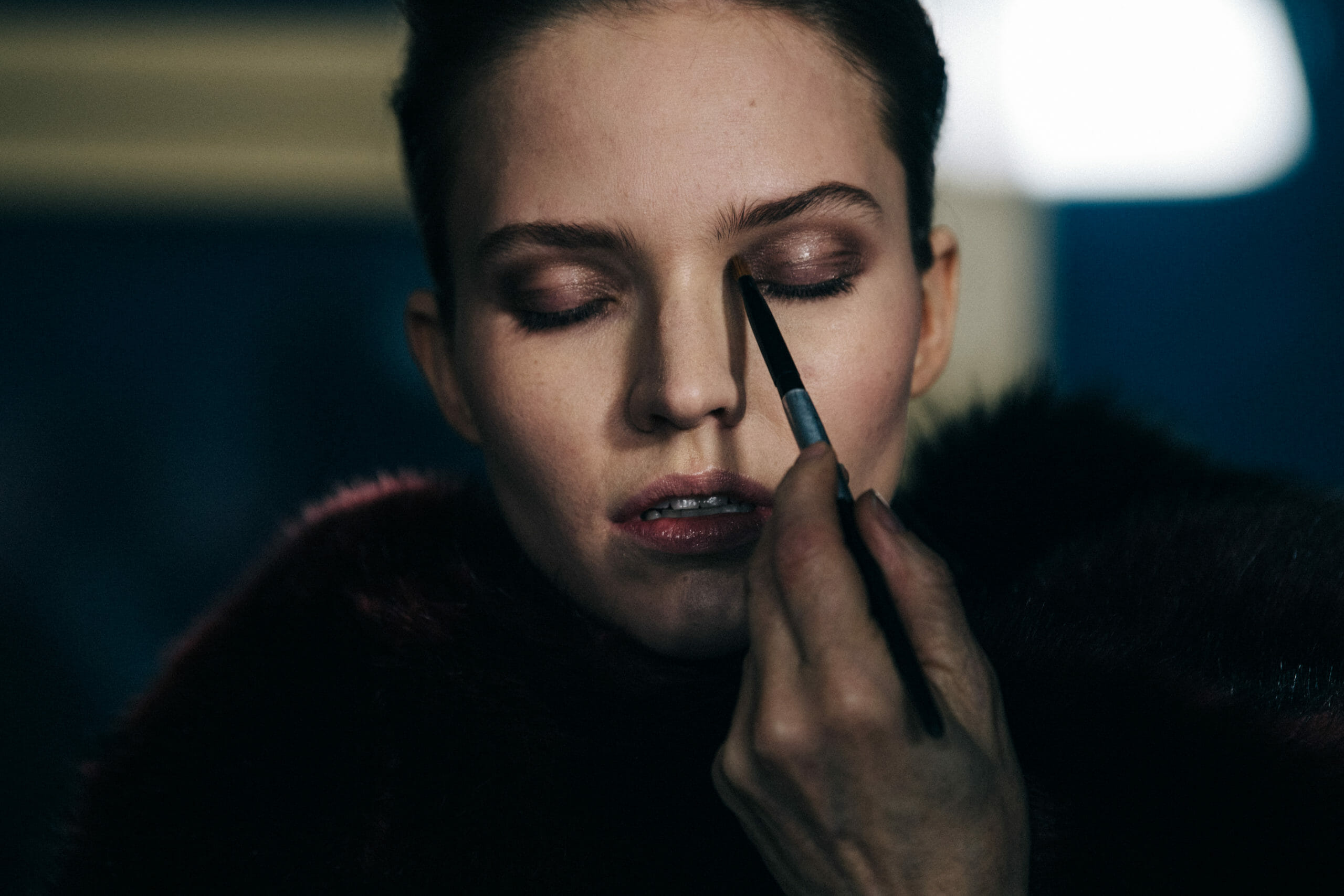 Model in hair and makeup