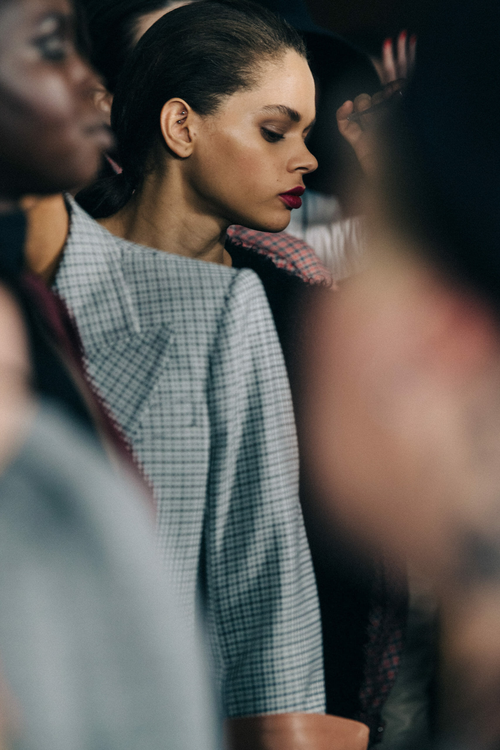 Model in hair and makeup
