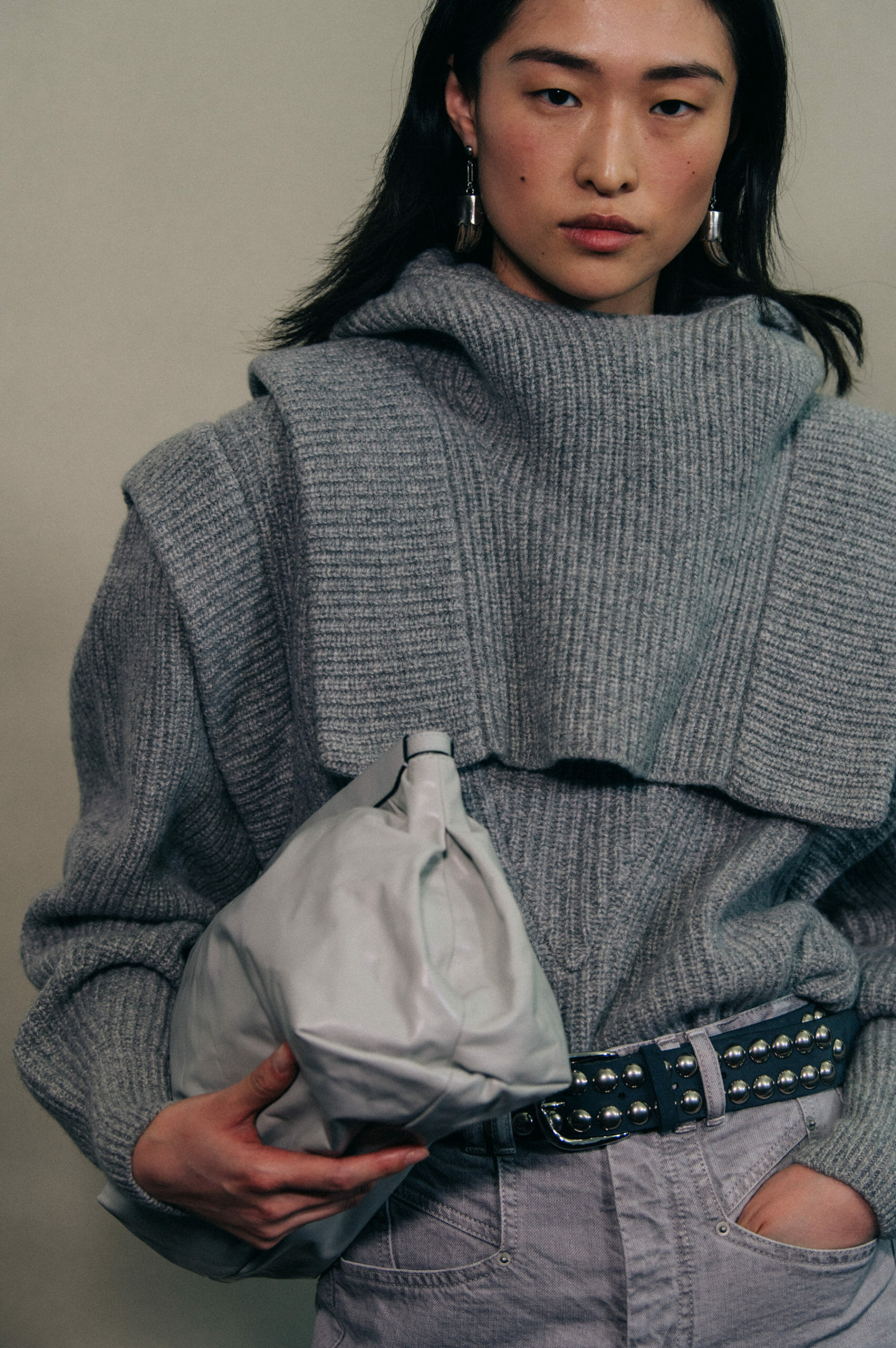 Models wearing wool at Isabel Marant