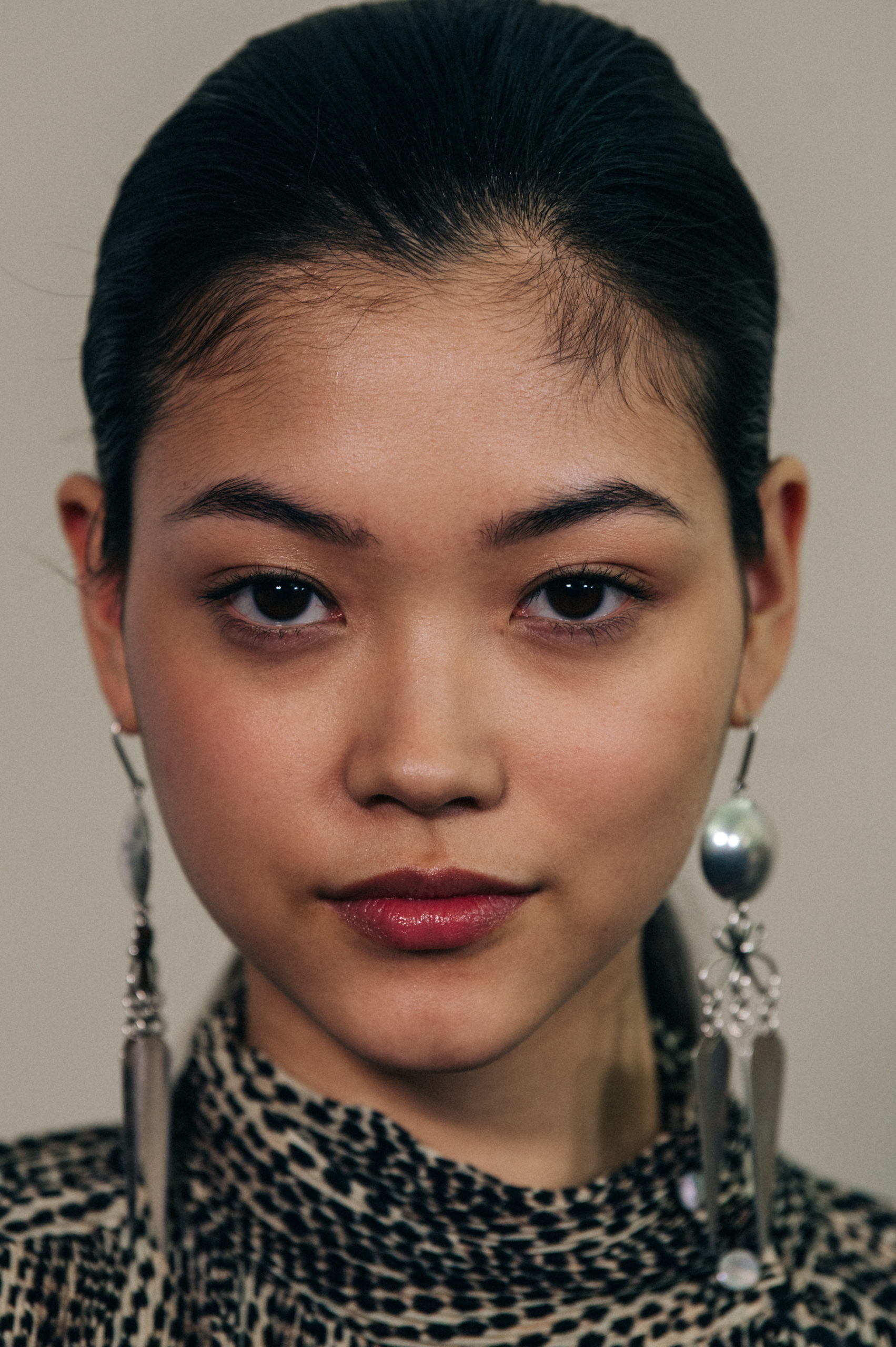 Models wearing patterns at Isabel Marant