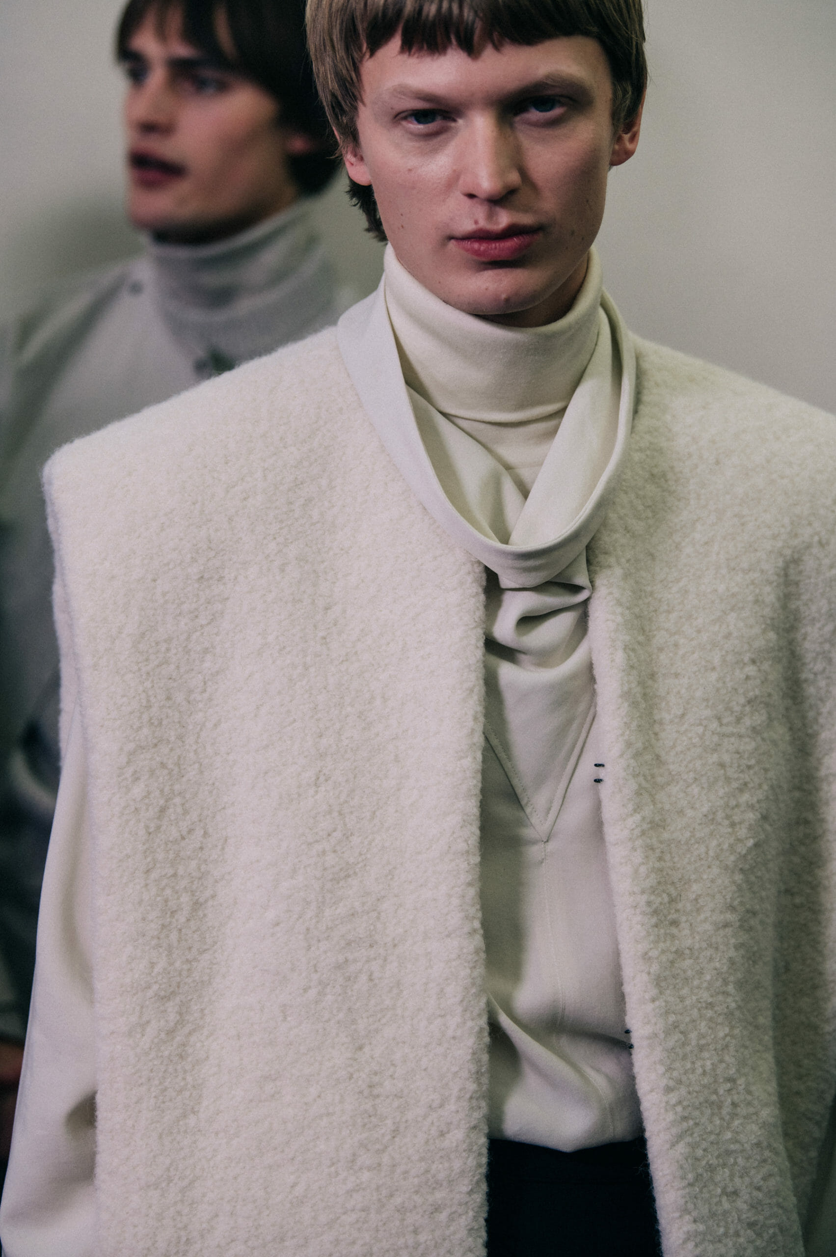 Models wearing fur at Isabel Marant