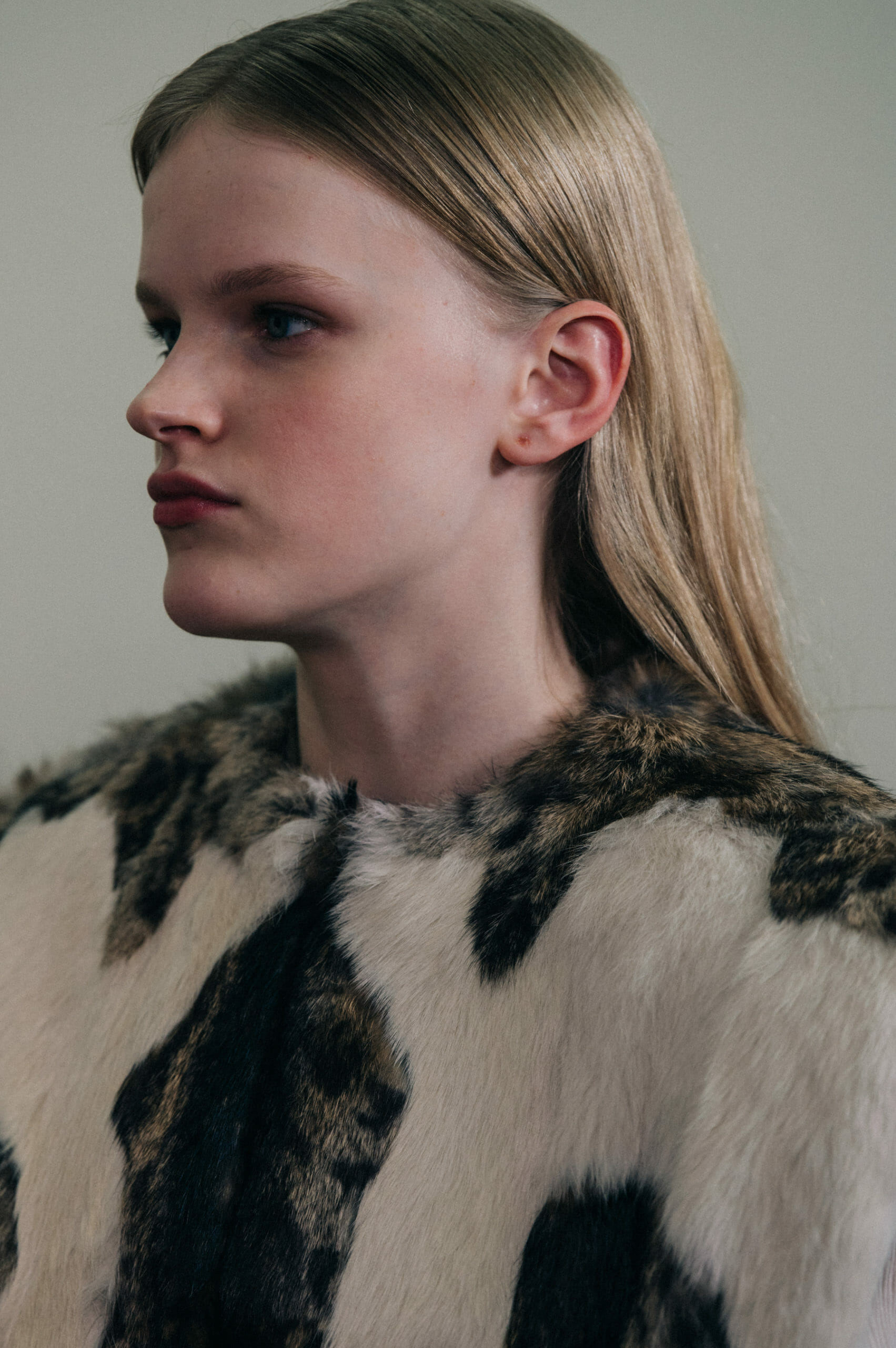 Models wearing fur at Isabel Marant