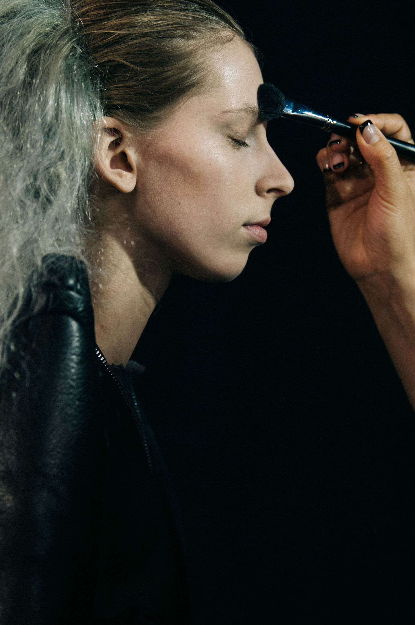 Model in hair and makeup