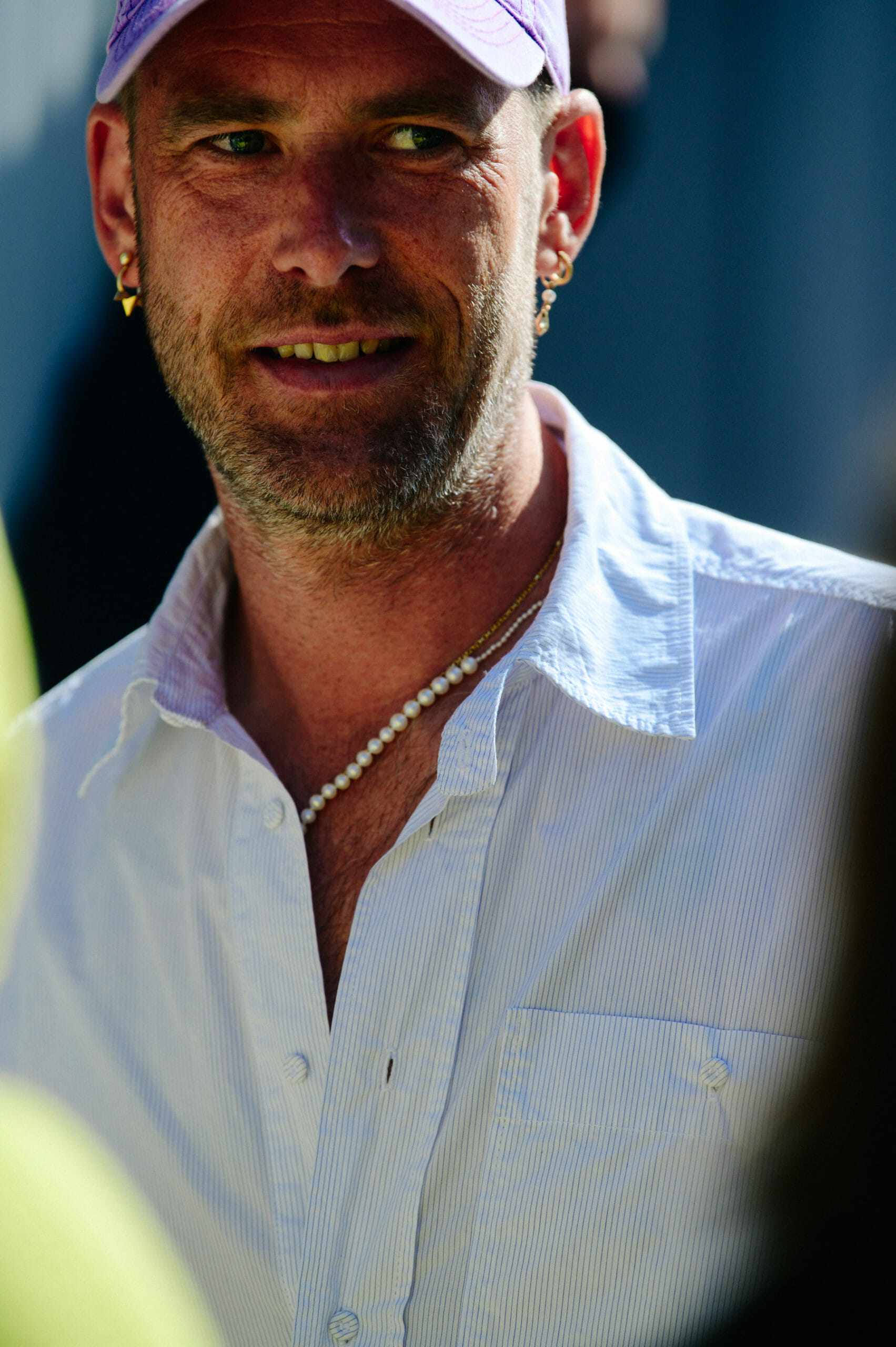 Man wearing white shirt