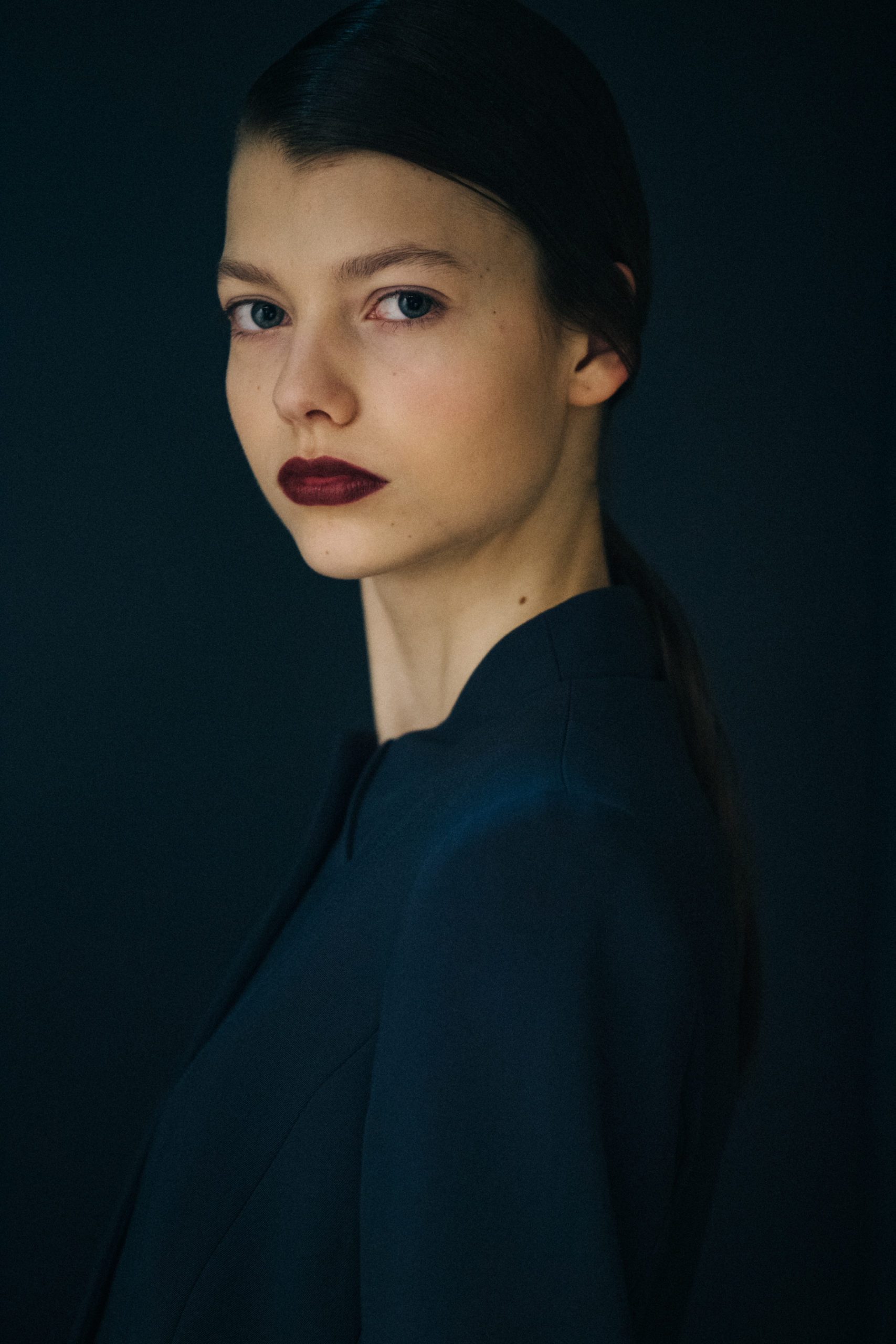 Models wearing dark Coperni outfit