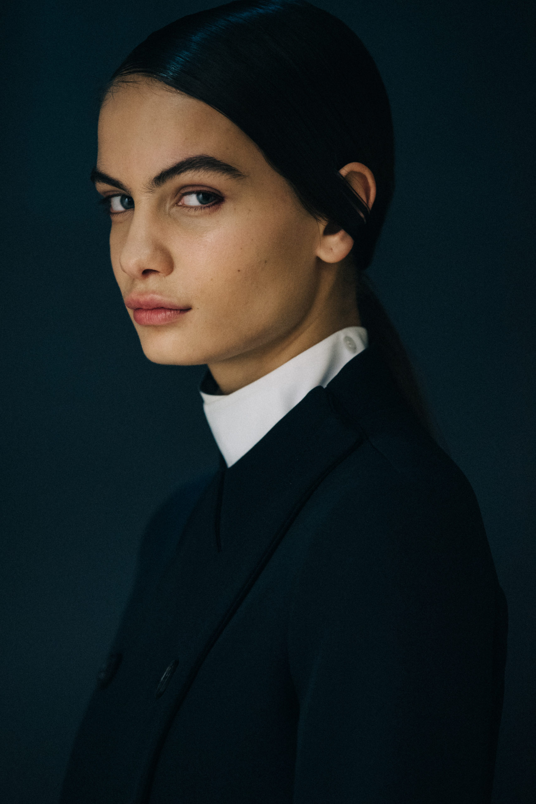 Models wearing dark Coperni outfit