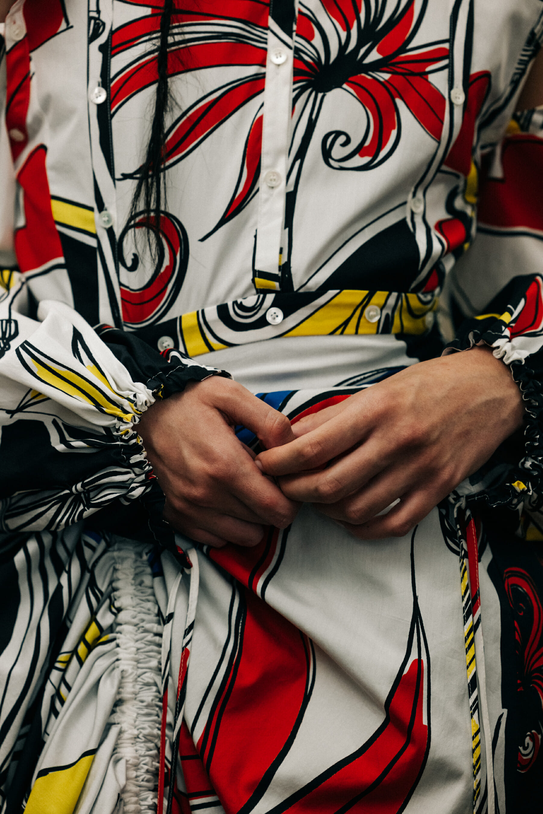 Detail of models hands