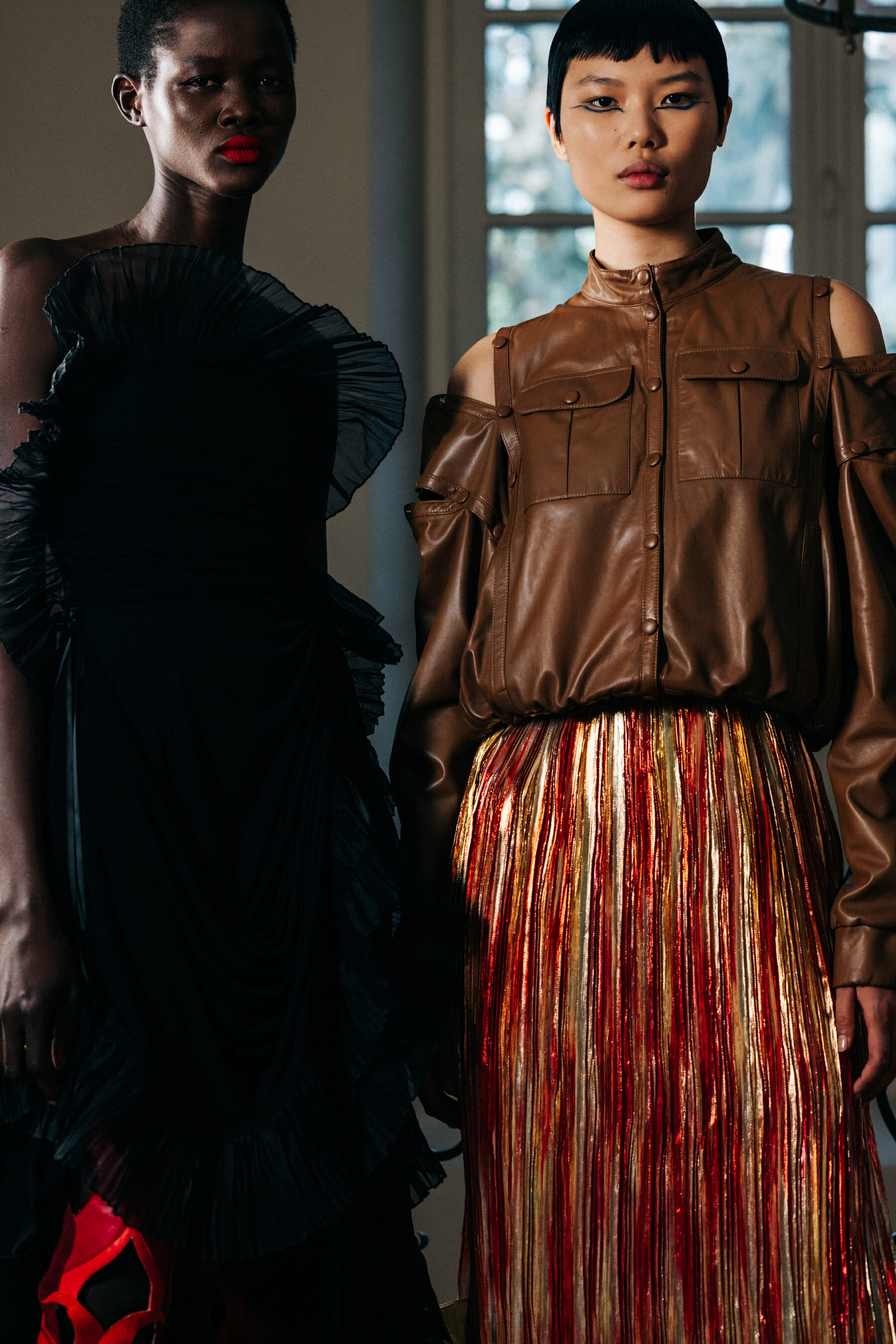 Two models before show
