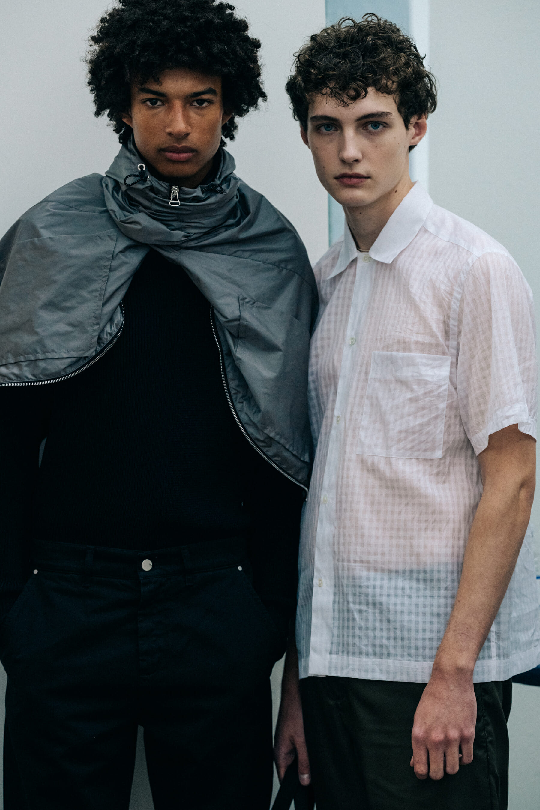 male models backstage