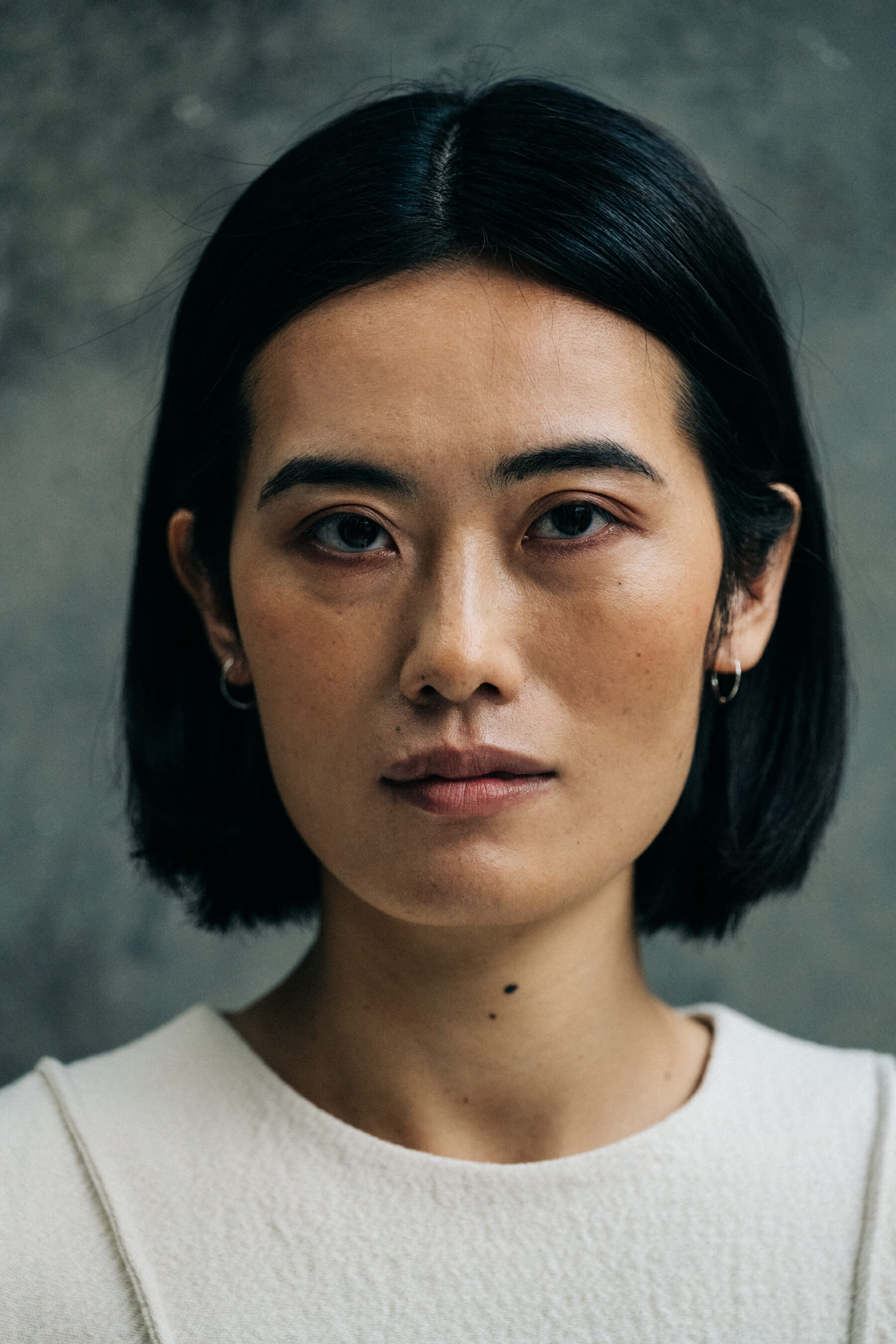 Model portrait backstage