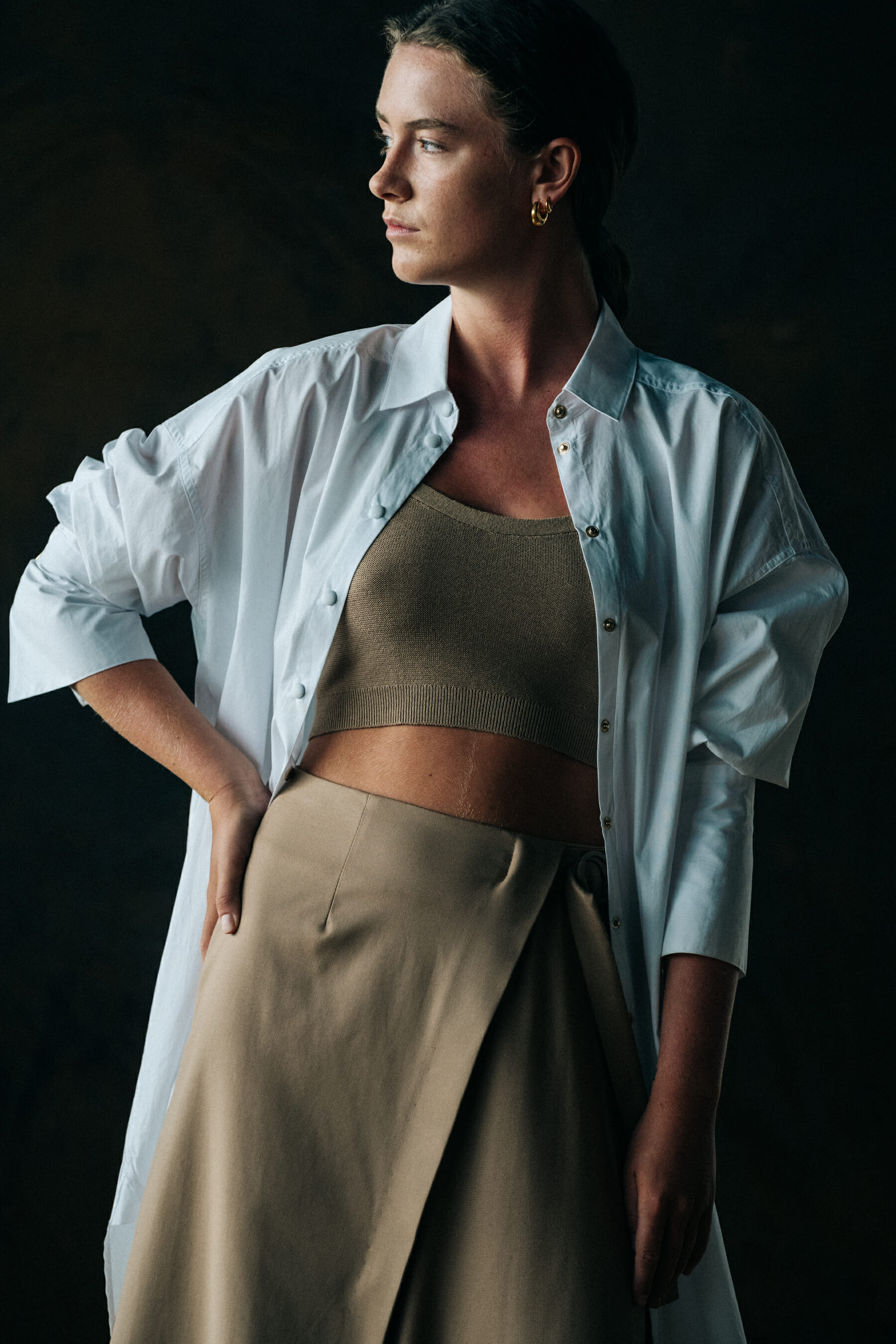 model backstage