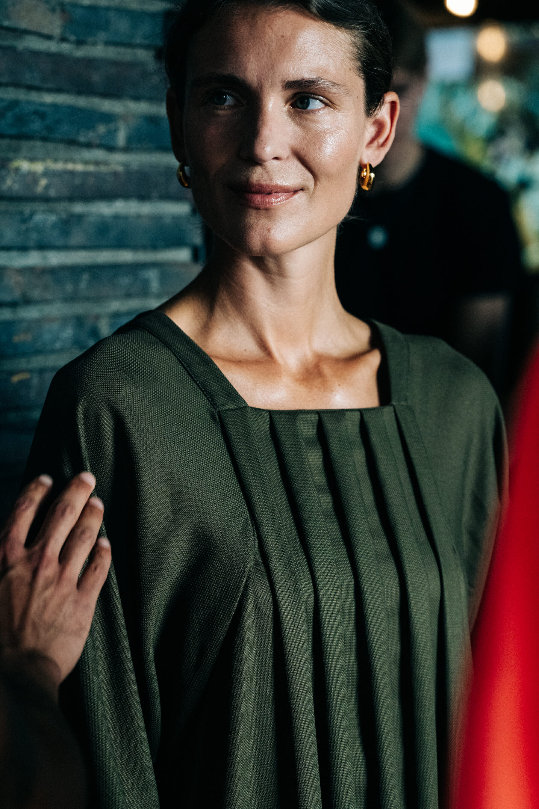 Frederikke Linde backstage
